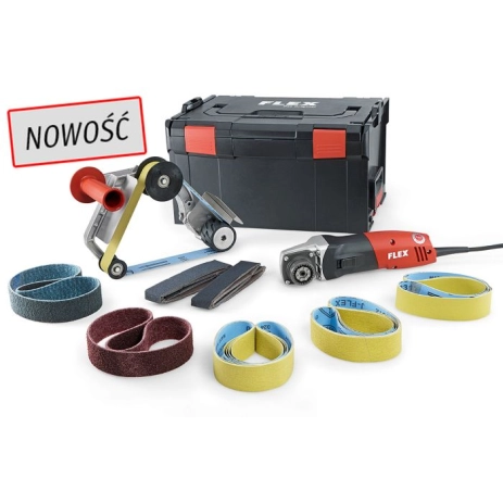 BRE 14-3 125 Set szlifierka taśmowa do rur Flex